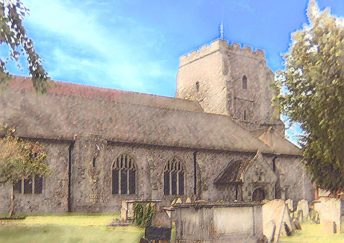 Limited addition from historical building collection. The 11th Century church, one of the first churches built in England after the Norman Conquest.